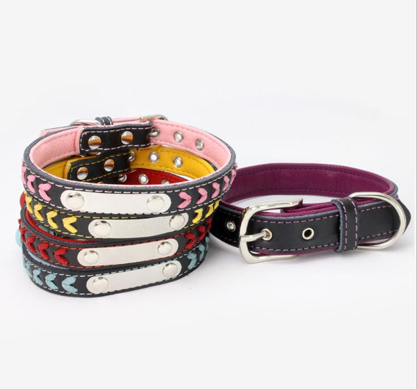 HKM-8696125 Custom Engraved Stainless Steel Dog Collar in Various Sizes and Colors