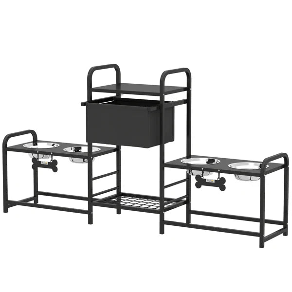 HKM-8696253 Pet Feeding Station with Storage for Dog Bowls