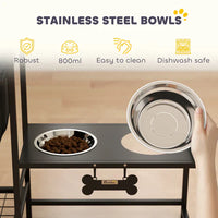 HKM-8696253 Pet Feeding Station with Storage for Dog Bowls