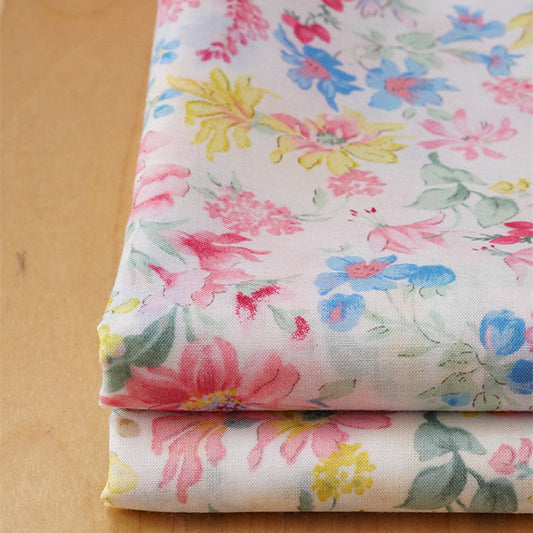 HKM-869715 Orchid Printed 60 Count Cotton Fabric - 100% Natural, Soft and Comfortable for DIY Projects