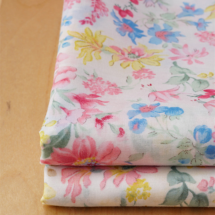 HKM-869715 Orchid Printed 60 Count Cotton Fabric - 100% Natural, Soft and Comfortable for DIY Projects