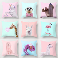 HKM-869779 Peach Velvet Cartoon High-Heeled Pineapple Pillowcase Cover