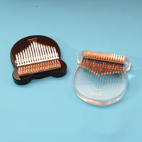 HKM-869843 Transparent Crystal 17-Tone Finger Piano with Accessories and Case