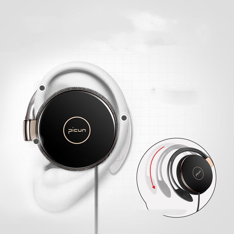 HKM-869907 L1 Wired Ear Hanging Sports Earphones with Microphone and 3.5mm Plug