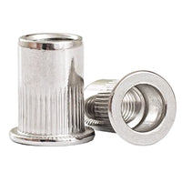 HKM-869907 M4 M10 Stainless Steel Blind Rivet Nuts, B8/B8M/B8T, Polished Flat Head, Metric Sizes