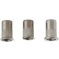 HKM-869907 M4 M10 Stainless Steel Blind Rivet Nuts, B8/B8M/B8T, Polished Flat Head, Metric Sizes