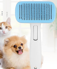 HKM-869971 Pet Hair Removal Comb with Ergonomic Handle and Retractable Design