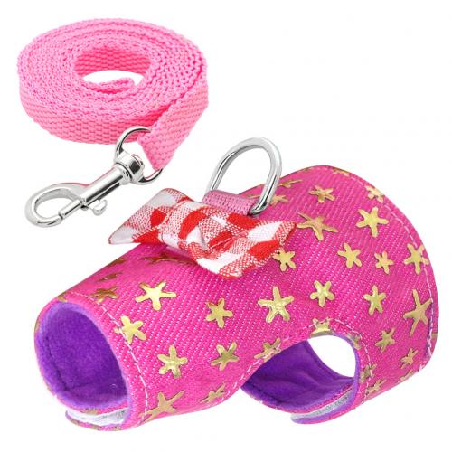 HKM-8699837 Small Pet Hamster Vest with Traction Rope - Available in Multiple Colors and Sizes