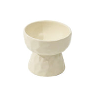 HKM-8700221 Ceramic High Leg Oblique Bowl for Cats - Light Beige, Filbert Brown, Deep Space Gray