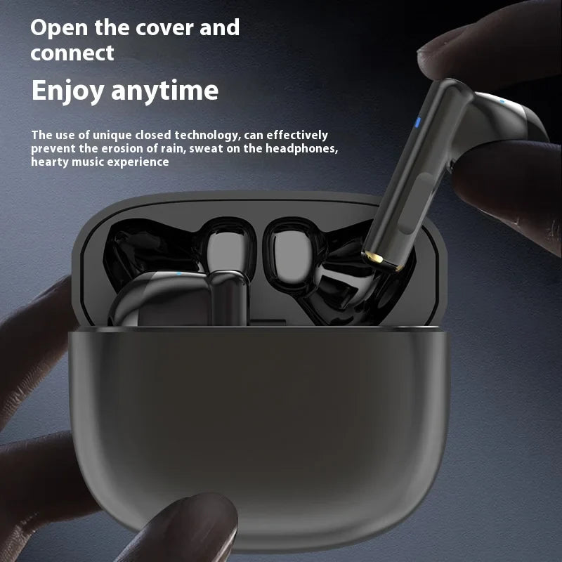 HKM-870035 Wireless Half-Ear Noise Cancelling Zinc Alloy Earphones TWS Headset