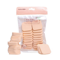 HKM-870099 Square Cotton Pads - 20 Pieces, Soft SBR Material, 3.8cm x 3.8cm, Ideal for Makeup Application
