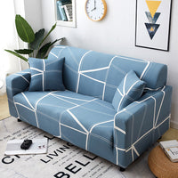 HKM-870099 Stretchy Cloth Sofa Cover with Pillowcase - Fits Single to Four-Seater Sizes