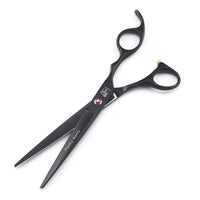 HKM-8701629 Professional Pet Grooming Scissors Set - Straight, Curved, and Tooth Scissors with Comb and Forceps, Stainless Steel, 7.0-inch & 6.5-inch