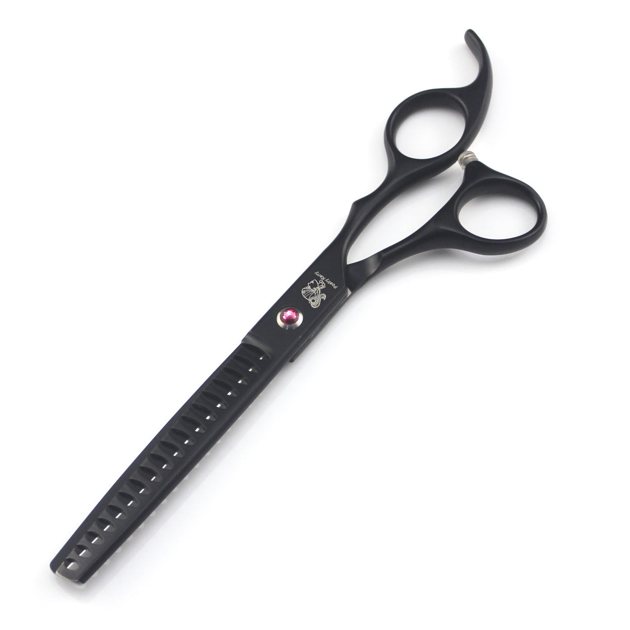 HKM-8701629 Professional Pet Grooming Scissors Set - Straight, Curved, and Tooth Scissors with Comb and Forceps, Stainless Steel, 7.0-inch & 6.5-inch