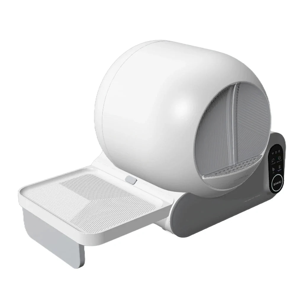 HKM-870163 Extra Large Smart App-Controlled Self-Cleaning Cat Litter Box with Odor Control and Easy Clean Feature