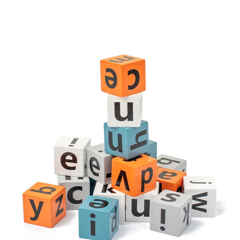 HKM-870163 Montessori Educational Spelling Card Game for Kids - Fun Learning with Cartoon Characters