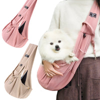 HKM-8702269 Large Capacity Portable Crossbody Cat Bag - Soft Waffle Fabric, Ideal for Pets Under 7.50kg