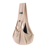 HKM-8702269 Large Capacity Portable Crossbody Cat Bag - Soft Waffle Fabric, Ideal for Pets Under 7.50kg