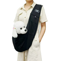 HKM-8702269 Large Capacity Portable Crossbody Cat Bag - Soft Waffle Fabric, Ideal for Pets Under 7.50kg