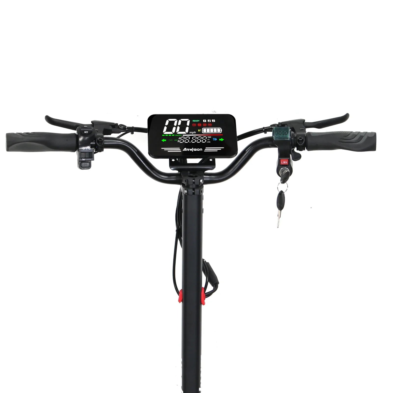 HKM-870227 Off-Road Electric Scooter with 1200W Motor, 27 MPH Speed, 11-Inch Tires, Long Range 15-25 Miles, Foldable Design