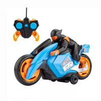 HKM-870291 Remote Control 360° Stunt Electric Motorcycle Toy with Light and Music for Ages 5 and Up