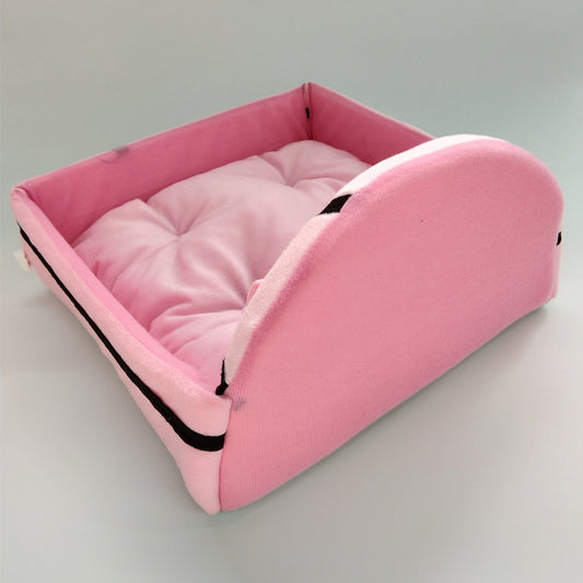 HKM-8704061 Cozy Cloth Pet Nest for Small to Medium Dogs - Available in Pink, Gray, and Blue