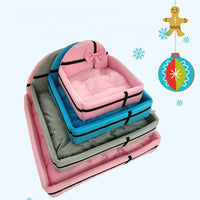 HKM-8704061 Cozy Cloth Pet Nest for Small to Medium Dogs - Available in Pink, Gray, and Blue