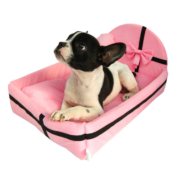 HKM-8704061 Cozy Cloth Pet Nest for Small to Medium Dogs - Available in Pink, Gray, and Blue