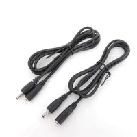 HKM-870419 Copper Male to Female DC Power Cord for Audio and Video Devices - 22AWG, Black Sheath