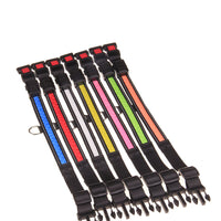 HKM-8707773 Solar LED Light-Up Dog Collar with USB Rechargeable Feature, Multiple Colors Available