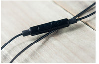 HKM-871059 In-Ear Wired Call Headset with Capacitive Touch Control for iOS - Model 2s, 105 dB Sensitivity, 120 cm Cable Length