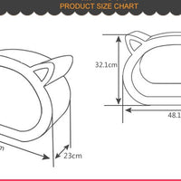 HKM-8711741 Cat Head Scratch Board - Durable BC Corrugated Paper, 48.1X32X23 CM, Ideal for General Use