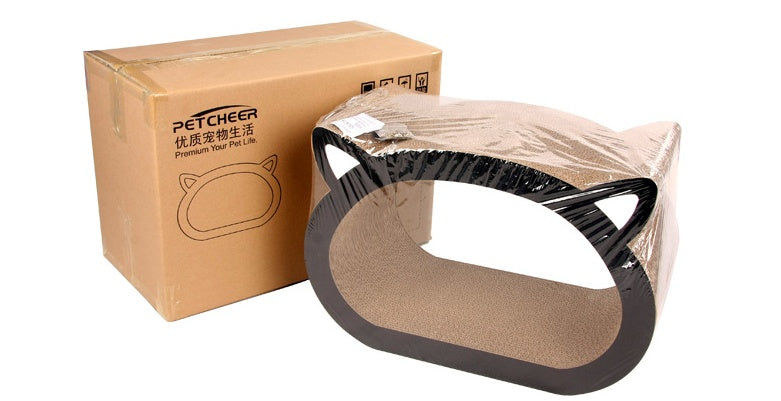 HKM-8711741 Cat Head Scratch Board - Durable BC Corrugated Paper, 48.1X32X23 CM, Ideal for General Use