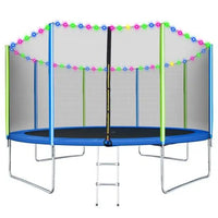 HKM-871315 Outdoor Round Jump Trampoline with Water Sprinkler and Safety Net, Available in Sizes 6FT to 16FT