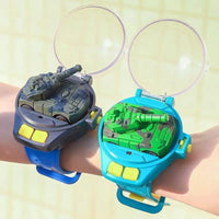 HKM-871443 2.4G Mini Alloy Tank RC Car with Watch Remote Control for Ages 6+ – USB Rechargeable, Indoor/Outdoor Fun