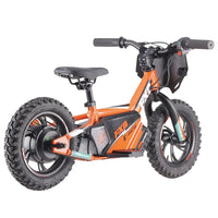 HKM-871443 Electric Balance Bike for Kids - 12" Toddler Tricycle with Disc Brake, 36V Lithium Battery, 2 Speed Modes