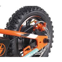 HKM-871443 Electric Balance Bike for Kids - 12" Toddler Tricycle with Disc Brake, 36V Lithium Battery, 2 Speed Modes