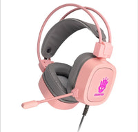 HKM-871507 Wired Gaming Headset with Microphone, Noise-Canceling, 3.5mm Plug, 50mm Speakers, Comfortable Ear Cushions