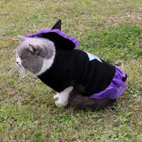 HKM-8715709 Purple Polyester Christmas Wizard Dog Costume - Size S, M, L