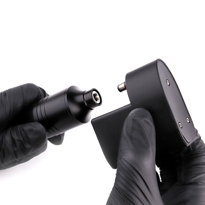 HKM-871571 Wireless Tattoo Power Supply with DC and RCA Connectors, Lightweight Lithium Battery, 1400mAh Capacity