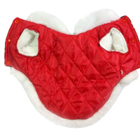 HKM-8715965 Silk Tang Suits for Pets - Cozy Autumn and Winter Wear in Sapphire Blue and Festive Red