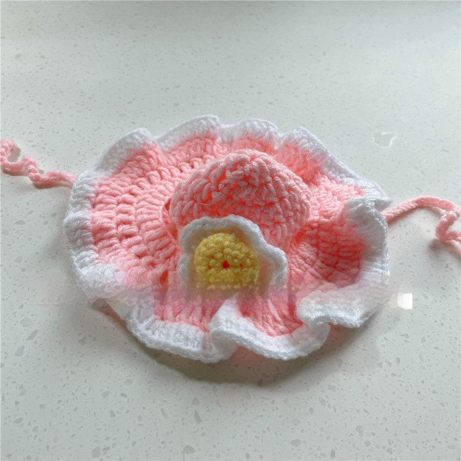 HKM-8716349 Hand-Crocheted Funny Knitted Pet Hats in Various Designs for Cats and Dogs