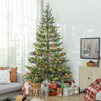 HKM-871635 9ft Sparse Cedar Artificial Christmas Tree with LED Lights, 4306 Tips, and Stand for Holiday Decor