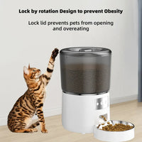 HKM-871635 Smart Pet Feeder with Wifi Control and Microchip Technology for Cats and Dogs