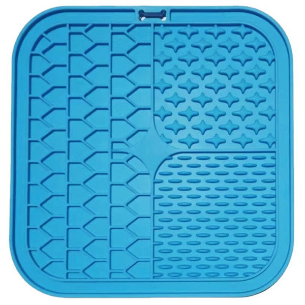 HKM-8717501 Silicone Slow Feed Pet Mat with Spatula, Eco-Friendly in Multiple Colors