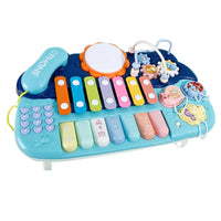 HKM-871763 Electric Musical Piano Toy Set for Babies with Light and Sound - Hands-on Educational Learning Keyboard