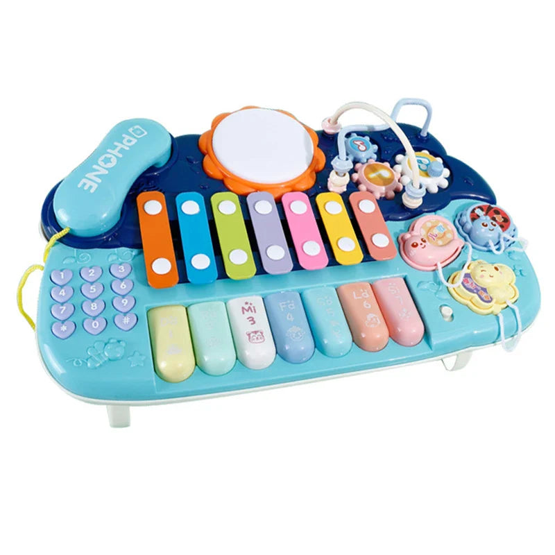 HKM-871763 Electric Musical Piano Toy Set for Babies with Light and Sound - Hands-on Educational Learning Keyboard