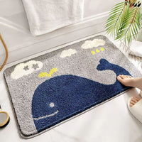 HKM-8718141 Cartoon Anime Bathroom Mat - Strong Absorbent, Non-slip, Stain-resistant, Various Patterns Available