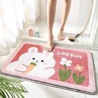 HKM-8718141 Cartoon Anime Bathroom Mat - Strong Absorbent, Non-slip, Stain-resistant, Various Patterns Available