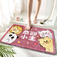HKM-8718141 Cartoon Anime Bathroom Mat - Strong Absorbent, Non-slip, Stain-resistant, Various Patterns Available